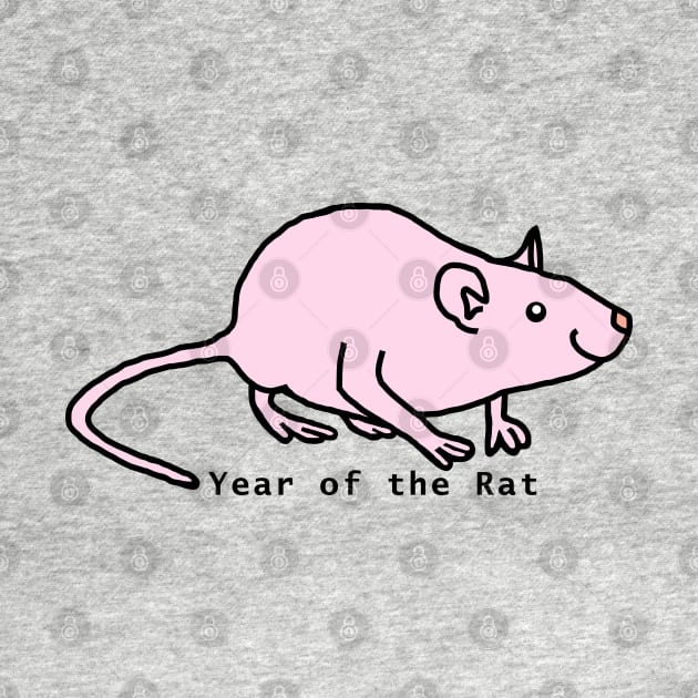 Year of the Rat Pink by ellenhenryart